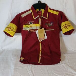 My Child Burgundy Button Down‎ Collared Shirt